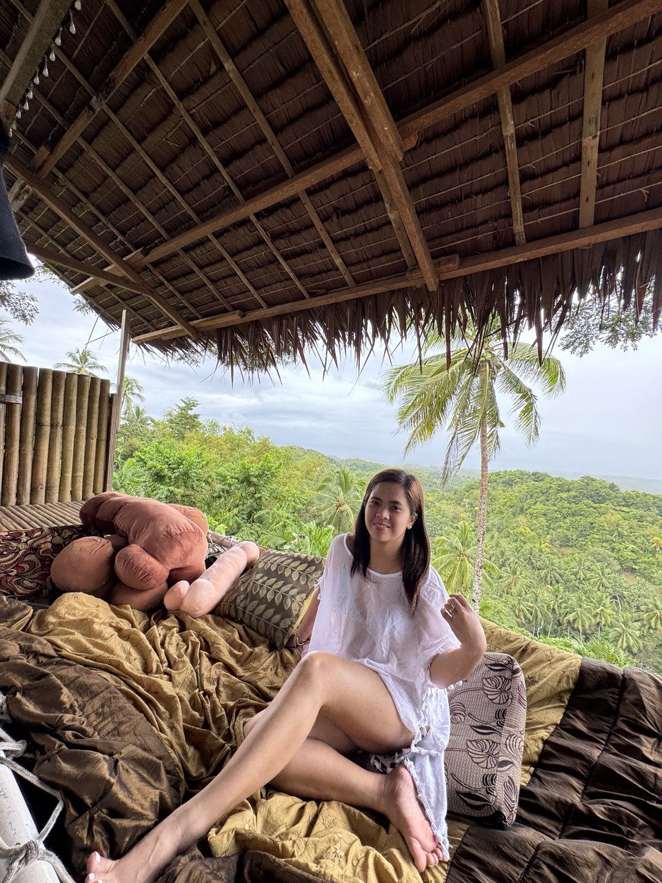 Bamboo hut overlooking the Siquijor jungle