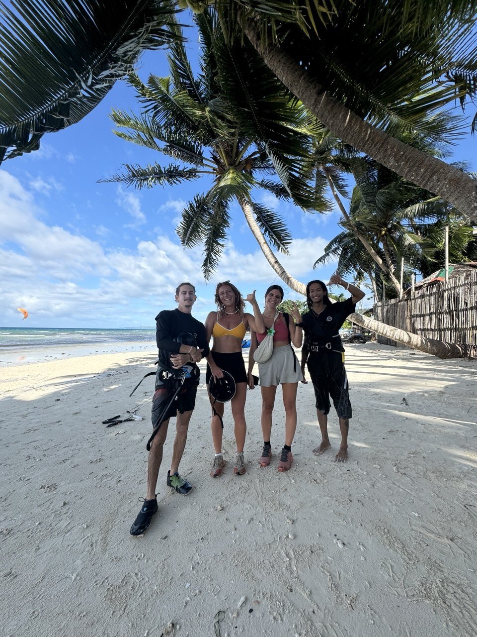 Surf Zone team with students on a Siquijor beach session